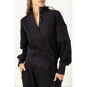 NEW SUNDAYS senette knit pullover in black